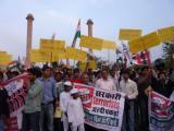 Supporters Showing Solidarity with Anna Hazare